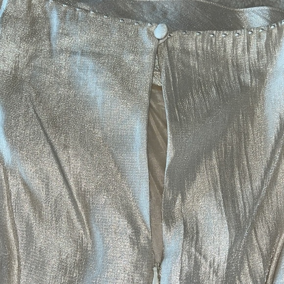 Adrianna Papell Ivory Sleeves Tiered Ruffles Mini Dress with Embellishme… - Picture 12 of 14